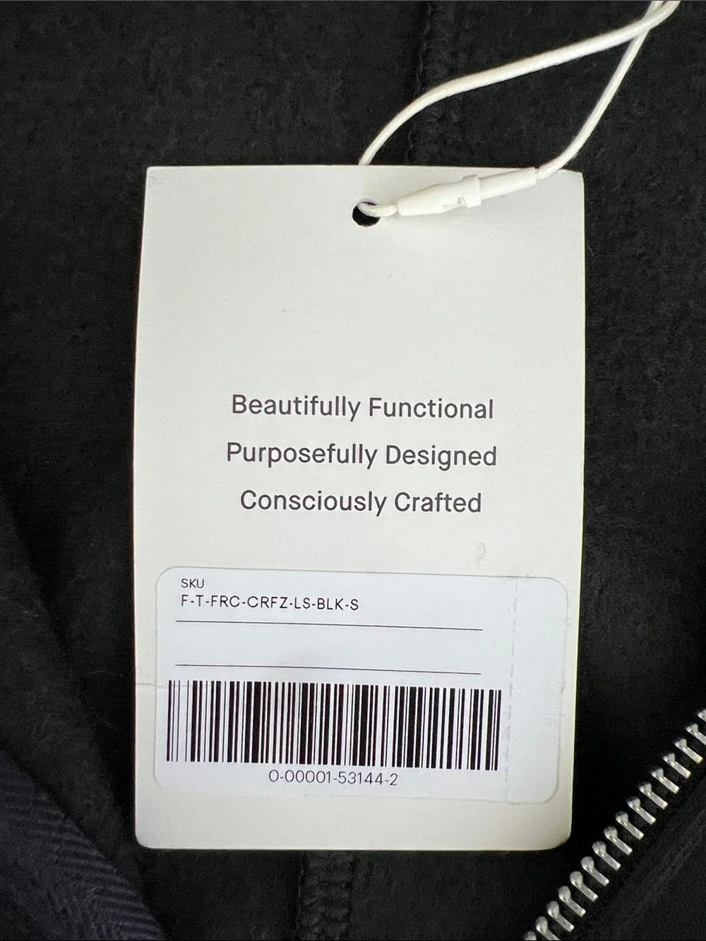 New Everlane LUXE FLEECE FULL-ZIP CROPPED HOODIE Black Size S